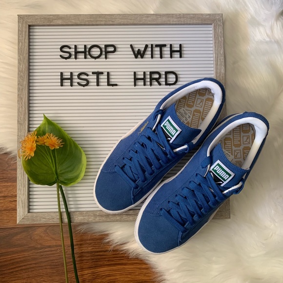 NEW Puma sneakers BLUE SUEDE - Picture 2 of 5